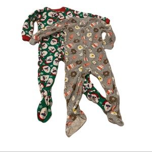 Boys Fleece Sleepers- Size 3T